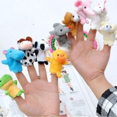 Rối Ngón Tay Hình Động Vật Hoạt Hình Đáng Yêu trò chơi ngón tay ( set 10 con  )