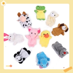 Rối Ngón Tay Hình Động Vật Hoạt Hình Đáng Yêu trò chơi ngón tay ( set 10 con  )