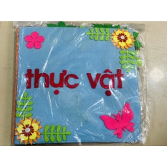 sách vải gồm 10 chủ đề mầm non - KPKH được làm bằng thủ công hanmade mầm non