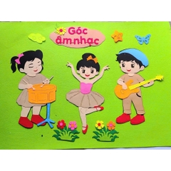 Tổng hợp - Góc mầm non steam pha nỉ  trang trí lớp học mầm non theo (mẫu to đẹp)