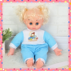Búp bê tóc vàng đồ chơi bé gái dễ thương phát nhạc 36 cm
