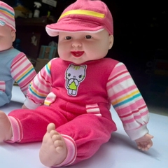Búp bê sơ sinh đáng yêu búp bê biết cười 50cm thân mềm đồ chơimầm non