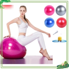 Bóng Tập YOGA Cao Cấp Chống Nổ, Banh Yoga Giãn Cơ Tập Size 75CM  ( Tặng bơm bóng )-Bóng Trơn