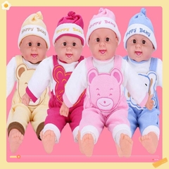 Búp bê bé trai sơ sinh đáng yêu bông mềm cao 50 cm có tiếng âm thanh cười