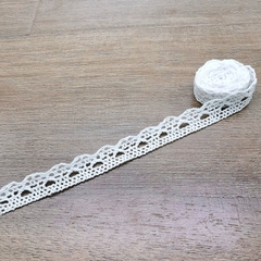 Ren Chỉ Trắng Trang Trí  diềm khung sản phẩm Handmade - Steam mầm non set 5 mét/1 cuộn