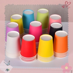 Set 10 cốc giấy màu làm thủ công  tạo hình Steam mầm non - học sinh