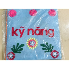 sách vải gồm 10 chủ đề mầm non - KPKH được làm bằng thủ công hanmade mầm non