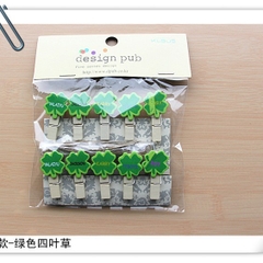 Set 10 kẹp gỗ treo ảnh trang trí tặng kèm 2 m dây hoạt hình nhiều mẫu