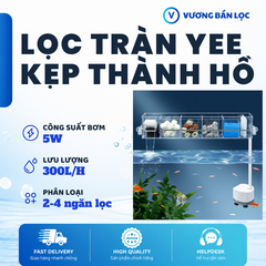 Lọc Tràn YEE Kẹp Thành Hồ 2-4 Ngăn Lọc