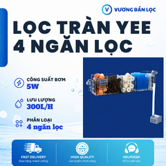 Lọc Tràn YEE Kẹp Thành Hồ 2-4 Ngăn Lọc