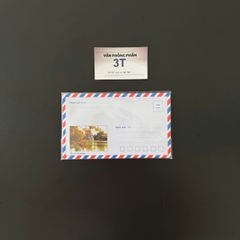 Bao thư bưu điện 11x18cm sọc đỏ xanh có keo dán (Xấp 10 Bao)