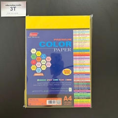 Giấy A4 160GSM (giấy cứng) PGrand màu VÀNG CHANH