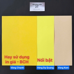 Giấy A4 80GSM (giấy mềm) PGrand màu VÀNG CHANH