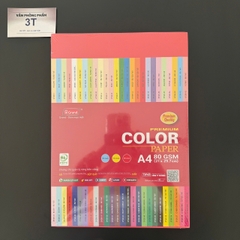 Giấy A4 80GSM (giấy mềm) PGrand màu ĐỎ