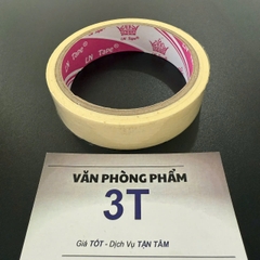 Băng keo giấy LN Tape 24mm dày keo 6mm