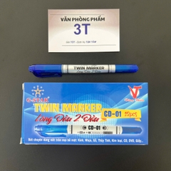 Bút lông dầu đầu nhỏ G-STAR CD-01 mực Xanh