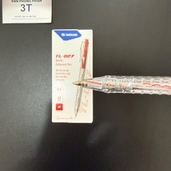 Bút bi chính hãng Thiên Long TL-027 0.5mm Mực Đỏ