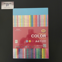 Giấy A4 80GSM (giấy mềm) PGrand màu XANH DƯƠNG