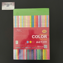 Giấy A4 80GSM (giấy mềm) PGrand màu XANH LÁ