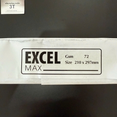 Giấy In Photocopy A4 Excel Max 72gsm Indo Trắng Sáng Láng Mịn 500 Tờ/Ream