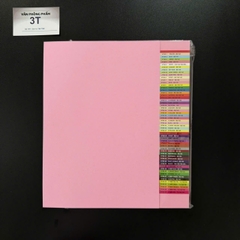Giấy bìa A4 160GSM (giấy cứng) PGrand màu Pastel Hồng Vàng Xanh Lá Xanh Biển Trắng