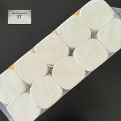 Giấy vệ sinh cuộn nhỏ TESLA 3 lớp không lõi (10 cuộn/lốc)