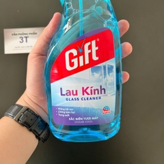 Nước lau kính Gift sắc biển 540ml – SÁNG BÓNG CỬA KÍNH, SẠCH MÁT KHÔNG LO VẾT BÁM