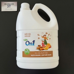 Nước rửa chén On1 Tinh Dầu Quế Cam 3.5kg (3,43 lít)