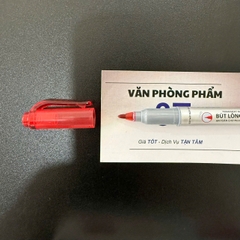 Bút lông dầu đầu nhỏ Thiên Long chính hãng PM-04 mực Đỏ