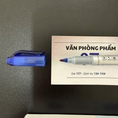 Bút lông dầu đầu nhỏ Thiên Long chính hãng PM-04 mực Xanh