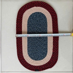Thảm vải Oval dày kích thước 35 x 58cm