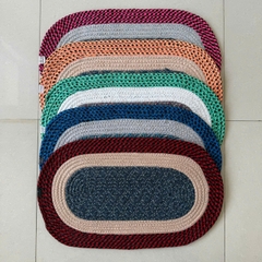 Thảm vải Oval dày kích thước 35 x 58cm