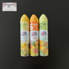 Xịt Phòng Lix 280ml Khử Mùi Nhanh 6in1