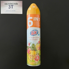 Xịt Phòng Lix 280ml Khử Mùi Nhanh 6in1