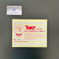 Sticker (decal) Tomy 117 A5 (Tròn Ø 23mm, 48 tem/1 tờ, 10 tờ/xấp)