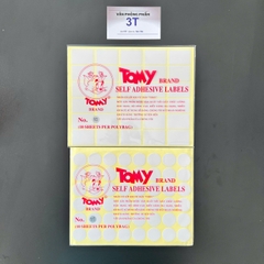 Sticker (decal) Tomy 117 A5 (Tròn Ø 23mm, 48 tem/1 tờ, 10 tờ/xấp)