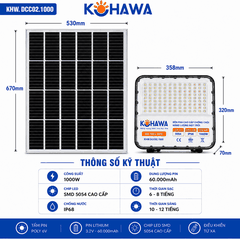 ĐÈN PHA CHỐNG CHÓI CAO CẤP NĂNG LƯỢNG MẶT TRỜI KOHAWA 1000W