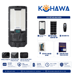 ĐÈN ĐƯỜNG LIỀN THỂ CAO CẤP NĂNG LƯỢNG MẶT TRỜI KOHAWA 800W