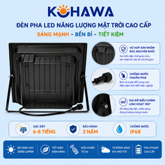 ĐÈN PHA LED CAO CẤP NĂNG LƯỢNG MẶT TRỜI KOHAWA 200W