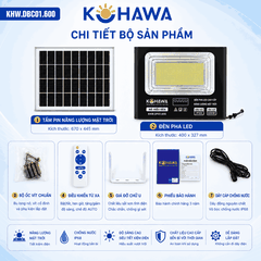 ĐÈN PHA LED CAO CẤP NĂNG LƯỢNG MẶT TRỜI KOHAWA 600W