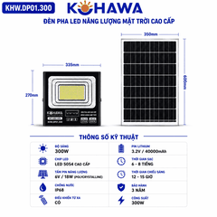 ĐÈN PHA LED CAO CẤP NĂNG LƯỢNG MẶT TRỜI KOHAWA 300W