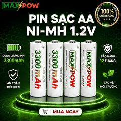 Bộ 4 Pin sạc 3300mAh (AA)