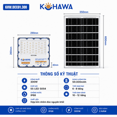 ĐÈN PHA CHỐNG CHÓI CAO CẤP NĂNG LƯỢNG MẶT TRỜI KOHAWA 300W