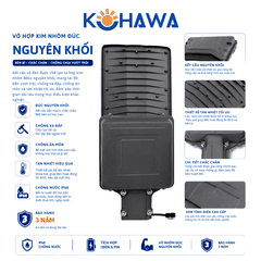 ĐÈN ĐƯỜNG BÀN CHẢI CAO CẤP NĂNG LƯỢNG MẶT TRỜI KOHAWA 600W
