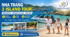 Nha Trang 3 Island Tour: Mini Beach, Fishing Village & Hon Tam Mud Bath