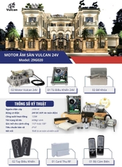 Cổng âm sàn Vulcan 24v 600kg Italia