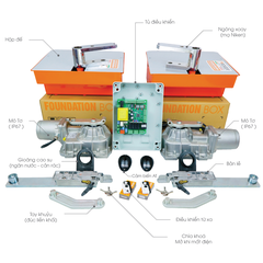 Motor cổng âm sàn Roger R21/351 230v 800kg Italia