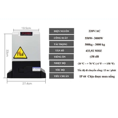 Motor cổng lùa YH 1000kg