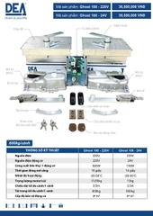 Motor âm sàn Dea Ghost 100 - 230v