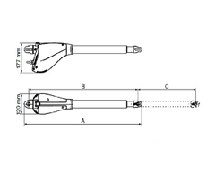 Motor cổng tay đòn Calpso 400kg